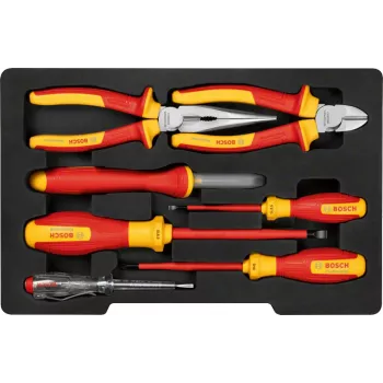 Bosch Professional 1600A02NG3 set di utensili VDE, isolati 1000 V, misto, 7 pz.