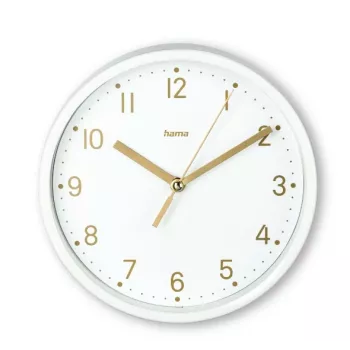 Hama 00185869 Orologio da parete/da tavolo analogico rotondo bianco