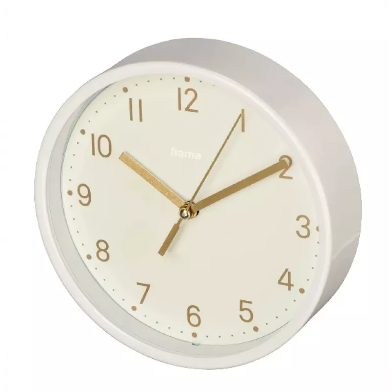 Hama 00185869 Orologio da parete/da tavolo analogico rotondo bianco