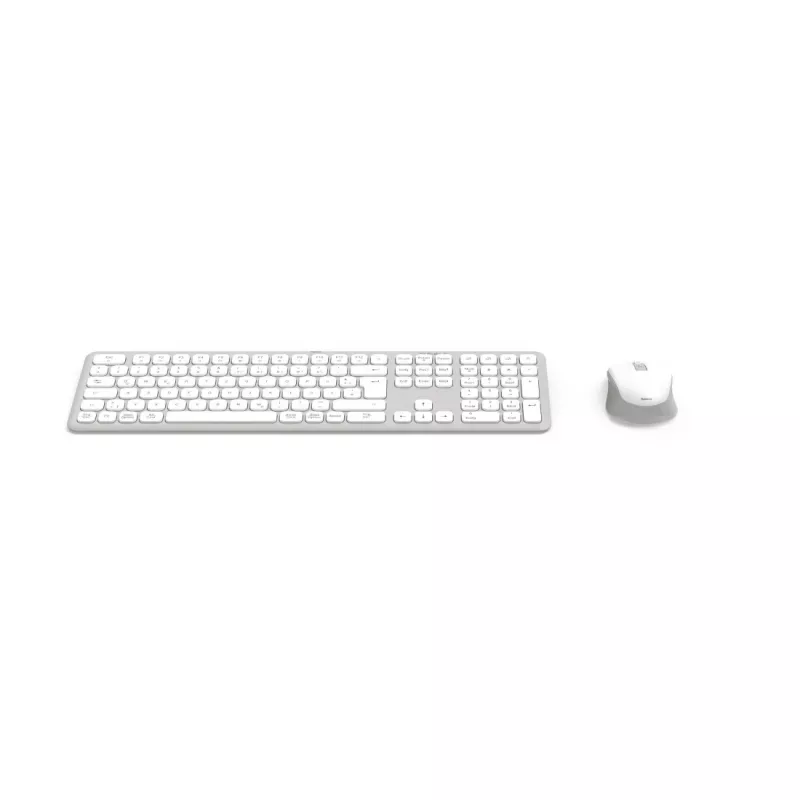 Hama WKM-550 00173066 set tastiera e mouse multi-device, wireless, RF + Bluetooth, QWERTZ tedesco, bianco
