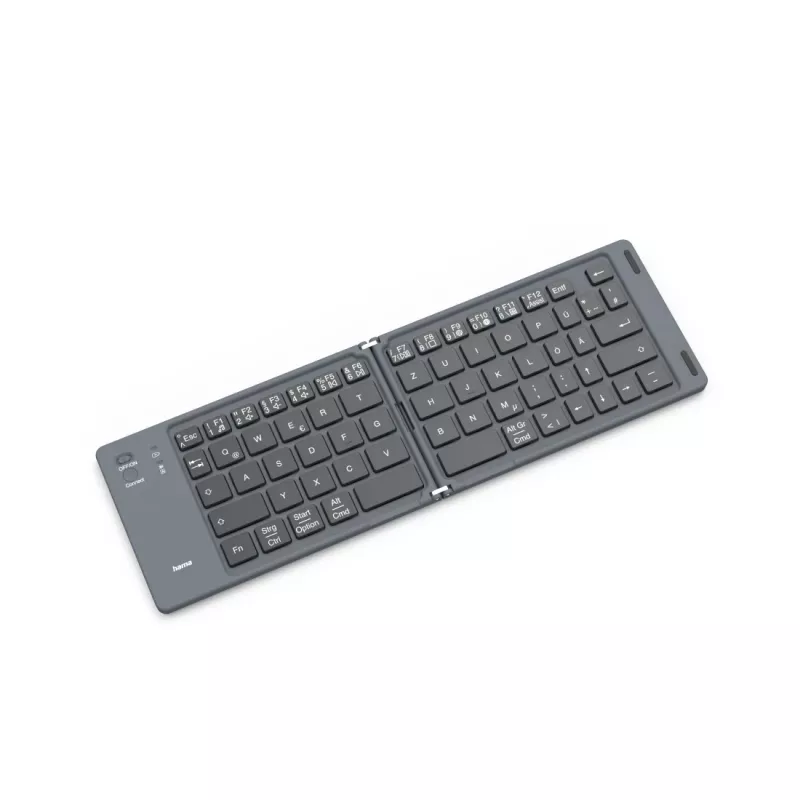 Hama Travel 450 QWERTZ tedesco Bluetooth nero, grigio scuro