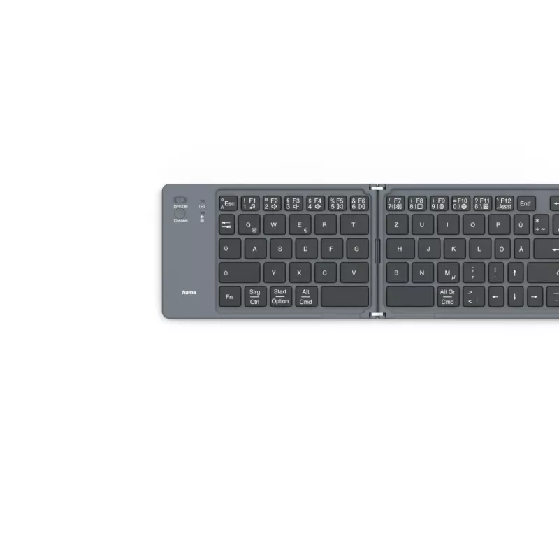 Hama Travel 450 QWERTZ tedesco Bluetooth nero, grigio scuro
