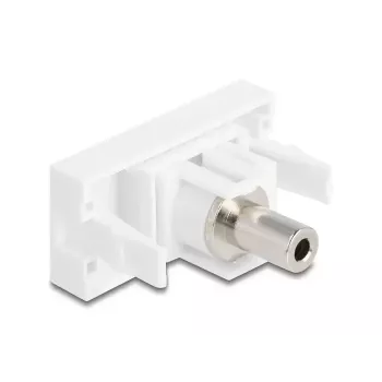 DeLOCK modulo Easy 45 jack da 3,5 mm a 3 poli femmina-femmina, bianco (90848)