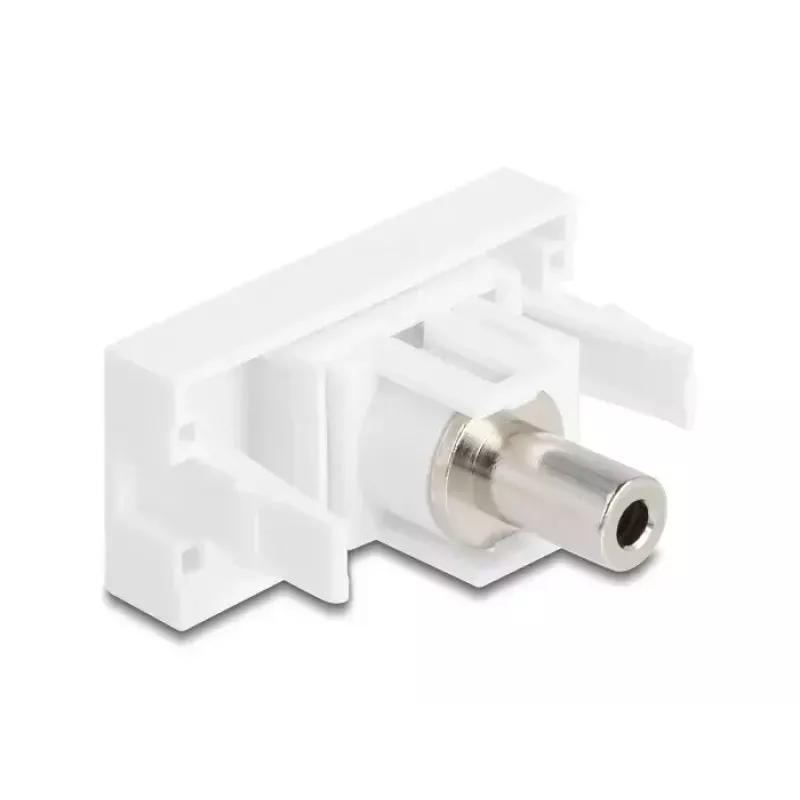 DeLOCK modulo Easy 45 jack da 3,5 mm a 3 poli femmina-femmina, bianco (90848)
