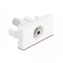 DeLOCK modulo Easy 45 jack da 3,5 mm a 3 poli femmina-femmina, bianco (90848)