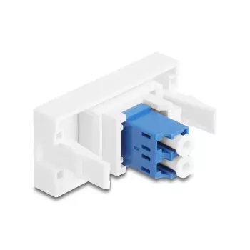 Adattatore in fibra ottica DeLOCK 90847 LC single-mode 1 pz. blu bianco