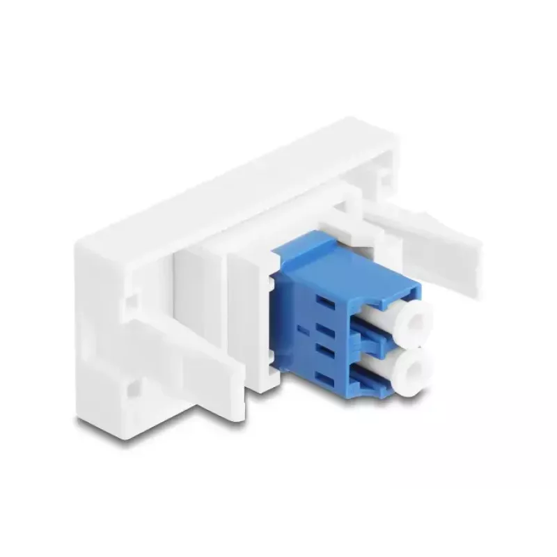 Adattatore in fibra ottica DeLOCK 90847 LC single-mode 1 pz. blu bianco