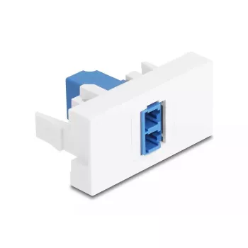 Adattatore in fibra ottica DeLOCK 90847 LC single-mode 1 pz. blu bianco