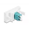 Adattatore in fibra ottica DeLOCK 90845 LC multimode 1 pz. color acqua bianco