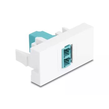 Adattatore in fibra ottica DeLOCK 90845 LC multimode 1 pz. color acqua bianco