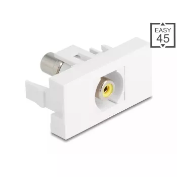 DeLOCK 90856 modulo Keystone RCA bianco 22,5 mm x 45 mm x 33 mm