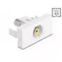 DeLOCK 90856 modulo Keystone RCA bianco 22,5 mm x 45 mm x 33 mm