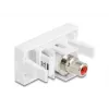 DeLOCK 90857 modulo Keystone RCA rosso bianco 22,5 mm 45 mm 33 mm