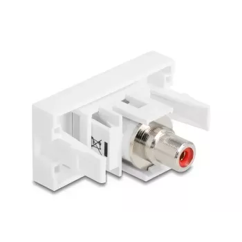 DeLOCK 90857 modulo Keystone RCA rosso bianco 22,5 mm 45 mm 33 mm