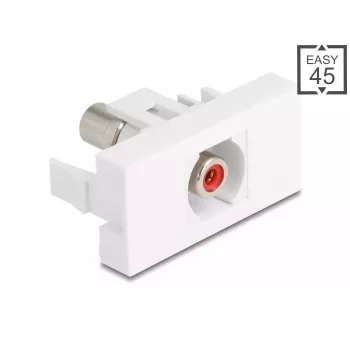 DeLOCK 90857 modulo Keystone RCA rosso bianco 22,5 mm 45 mm 33 mm