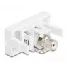 DeLOCK modulo Keystone 90858 piatto bianco connettore RCA 1