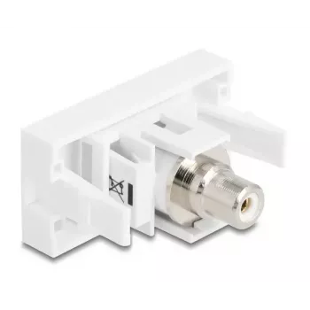 DeLOCK modulo Keystone 90858 piatto bianco connettore RCA 1