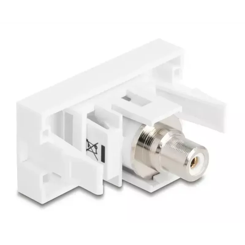 DeLOCK modulo Keystone 90858 piatto bianco connettore RCA 1