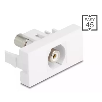 DeLOCK modulo Keystone 90858 piatto bianco connettore RCA 1
