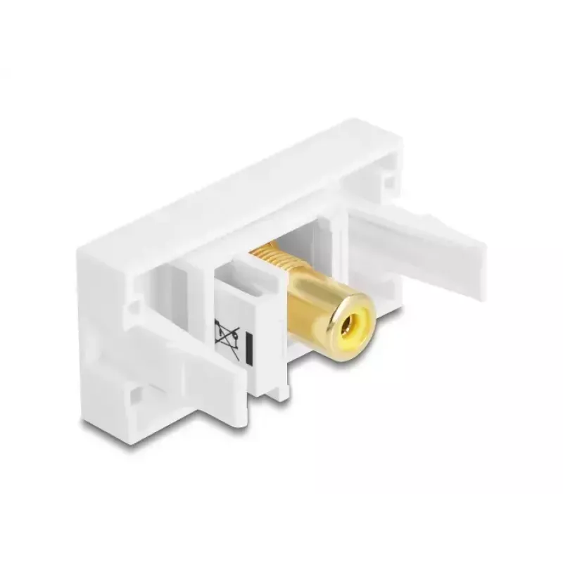 DeLOCK modulo Keystone 90859 connettore RCA bianco giallo