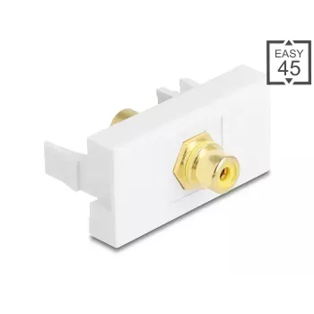DeLOCK modulo Keystone 90859 connettore RCA bianco giallo