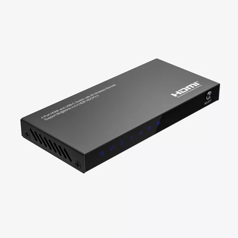 Switch HDMI MicroConnect MC-USBCHDMISWITCH0401-8K risoluzione 8K