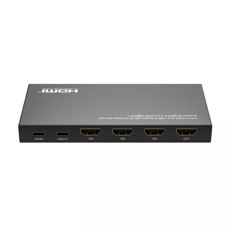 Switch HDMI MicroConnect MC-USBCHDMISWITCH0401-8K risoluzione 8K