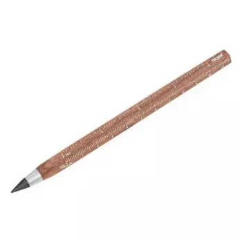 Portamina meccanico TROIKA CONSTRUCTION ENDLESS WALNUT HB marrone metallo legno