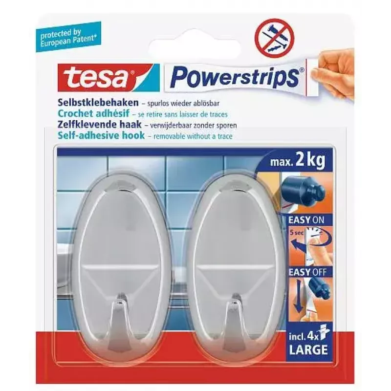 Gancio per asciugamani TESA 58050-00012 Indoor cromo 2 pz.