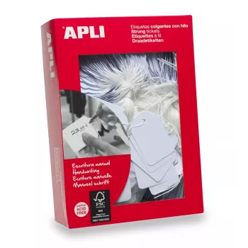 Etichette APLI 00390 500 pezzi bianco rettangolare 2,2x3,5 cm