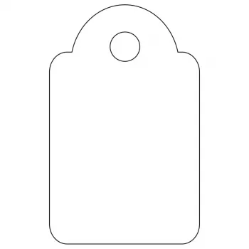 APLI 07009 etichette non adesive 200 pezzi bianco rettangolare 1,5x2,4 cm