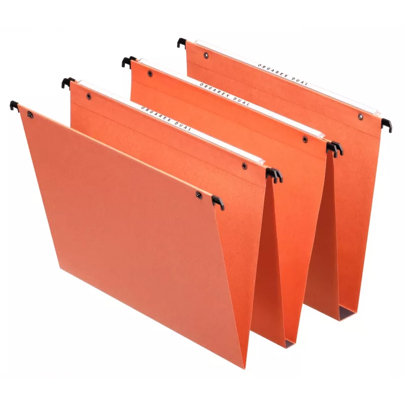 Cartella a sospensione Esselte Orgarex Dual verticale A4 arancione