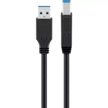 Cavo USB Goobay 95719 USB 3.2 Gen 1 1m USB A USB B nero