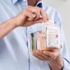 EMSA Optima 513557 contenitore per alimenti, 1 L, trasparente/bianco