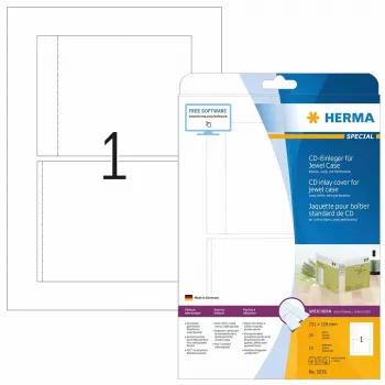 Scheda per inserto CD HERMA 151x118 mm