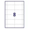 Avery L7418-25 etichette per nomi, bianco, 86 x 55 mm, 200 etichette (25 fogli)