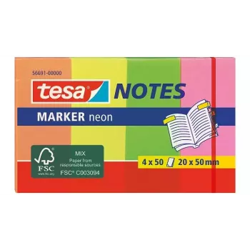 Carta per note adesive TESA 56691 rettangolare multicolore
