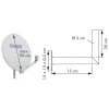 Supporto da parete Schwaiger WAH1525 001 argento alluminio