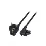 Cavo di alimentazione ACT spina CEE 7/7 (angolare) - C5 (angolare) nero 1,8 m