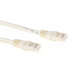 Cavo patch ACT avorio 7 metri U/UTP CAT6A con connettori RJ45