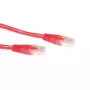 ACT Rosso 3 metri cavo patch U/UTP CAT6A con connettori RJ45