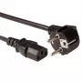 ACT Powercord LSZH cavo di alimentazione connettore maschio CEE 7/7 (angolare) - C13 nero 5 m