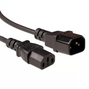 Cavo di alimentazione ACT Powercord LSZH C13 - C14 nero 5 m