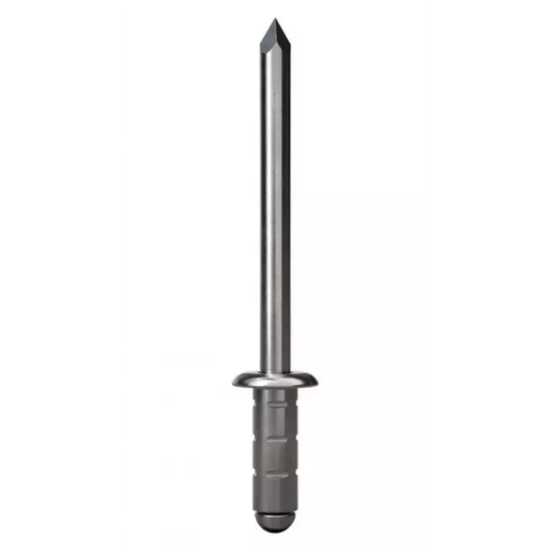 Rivetto cieco GESIPA 1432058 acciaio grigio testa 9,5 mm gambo 4,8 mm lunghezza 10 mm