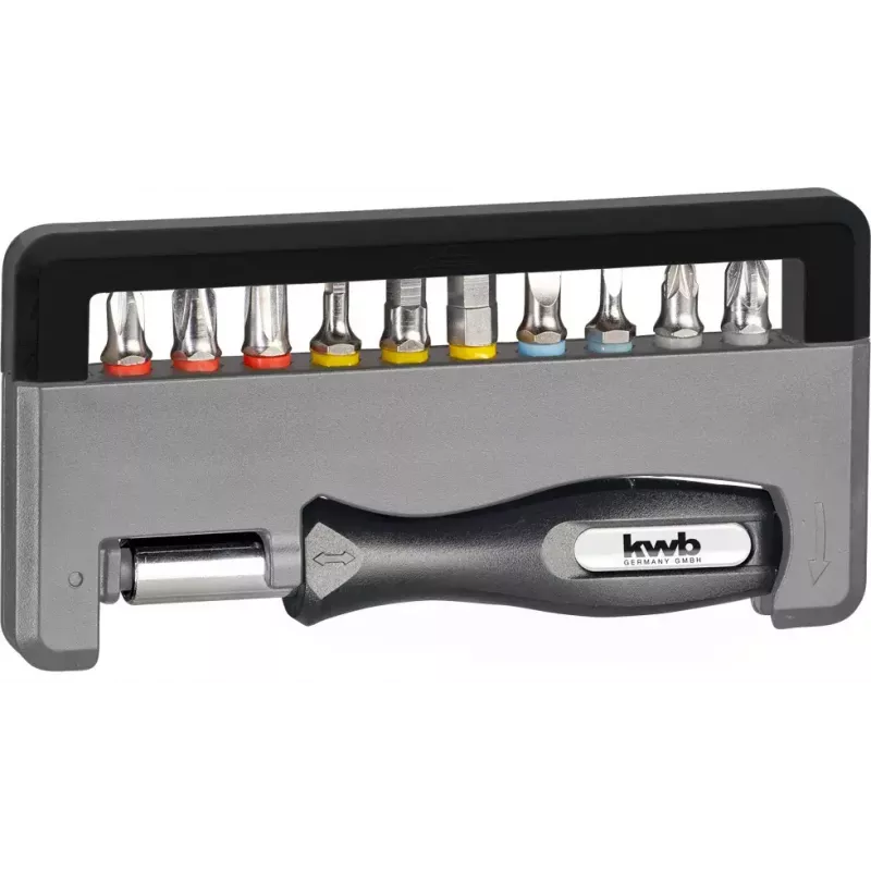 Set di punte per cacciavite KWB Industrial Steel Standard Handy Bit Box