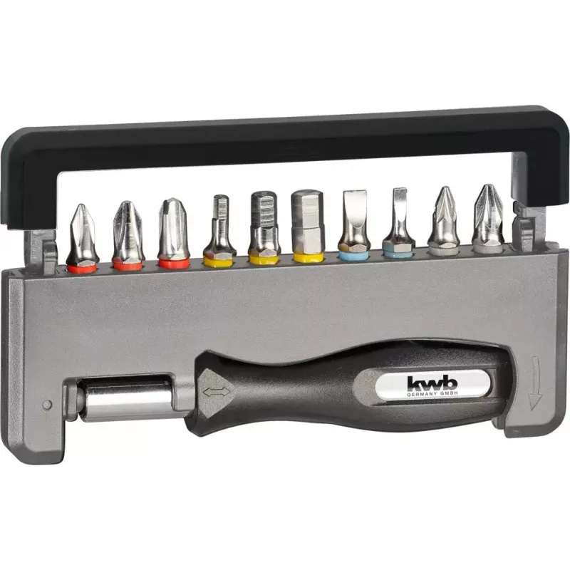 Set di punte per cacciavite KWB Industrial Steel Standard Handy Bit Box