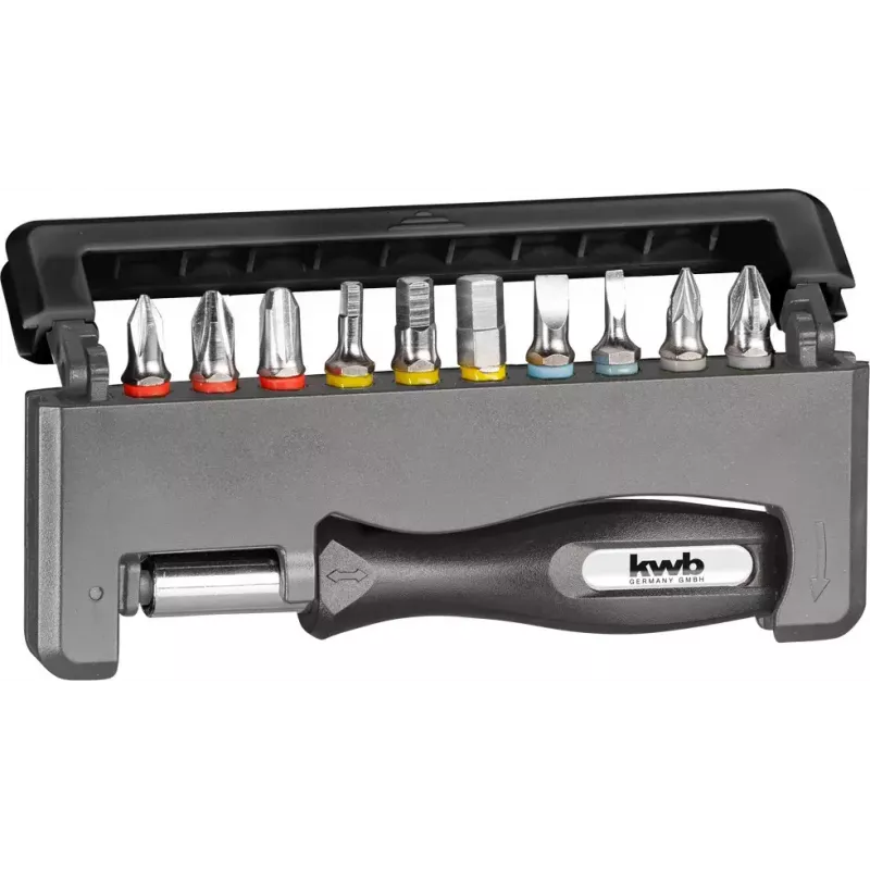 Set di punte per cacciavite KWB Industrial Steel Standard Handy Bit Box
