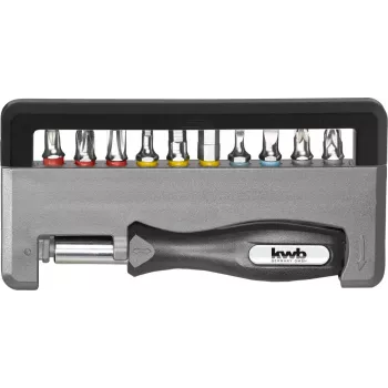 Set di punte per cacciavite KWB Industrial Steel Standard Handy Bit Box