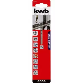 kwb 206520 Punta elicoidale per metallo 2 mm, 1 pz.