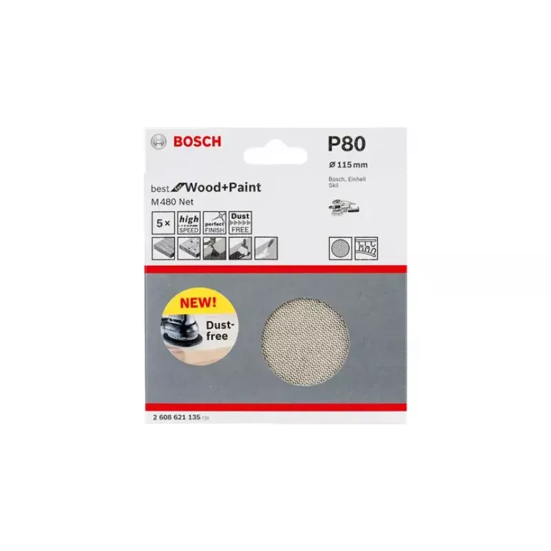 Foglio abrasivo Bosch M480 Best for Wood and Paint 2608621144
